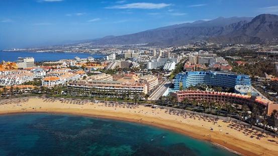 Superb Seaview Apartment In Playa De Las Americas Luaran gambar